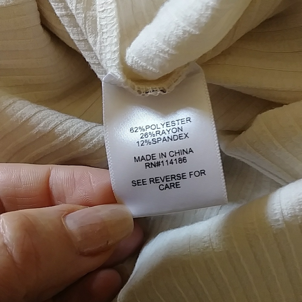 NWOT Juicy Couture ribbed cream ballet body suit sz small - Picture 5 of 5